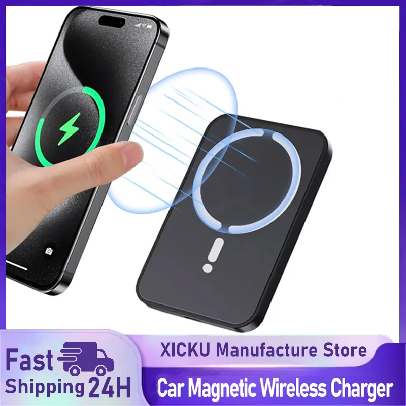 Car Cable Organizer - Cargador Inalámbrico Magnético para Coche, Soporte