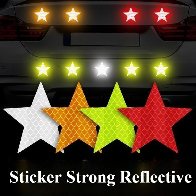 Car Accessories For Night Driving - 10/12 Adhesivos Reflectantes en Forma de