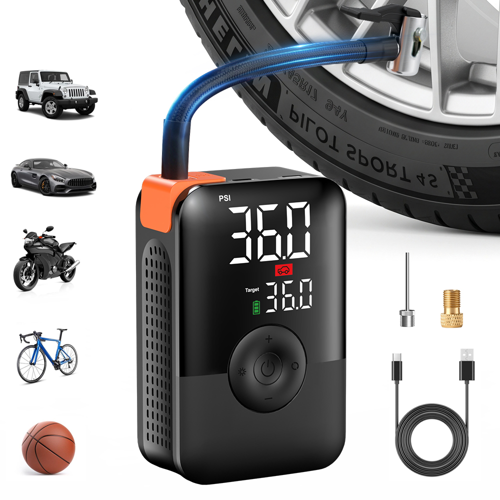 Car Portable Tire Inflator - Mini Inflador de Neumáticos de 12V