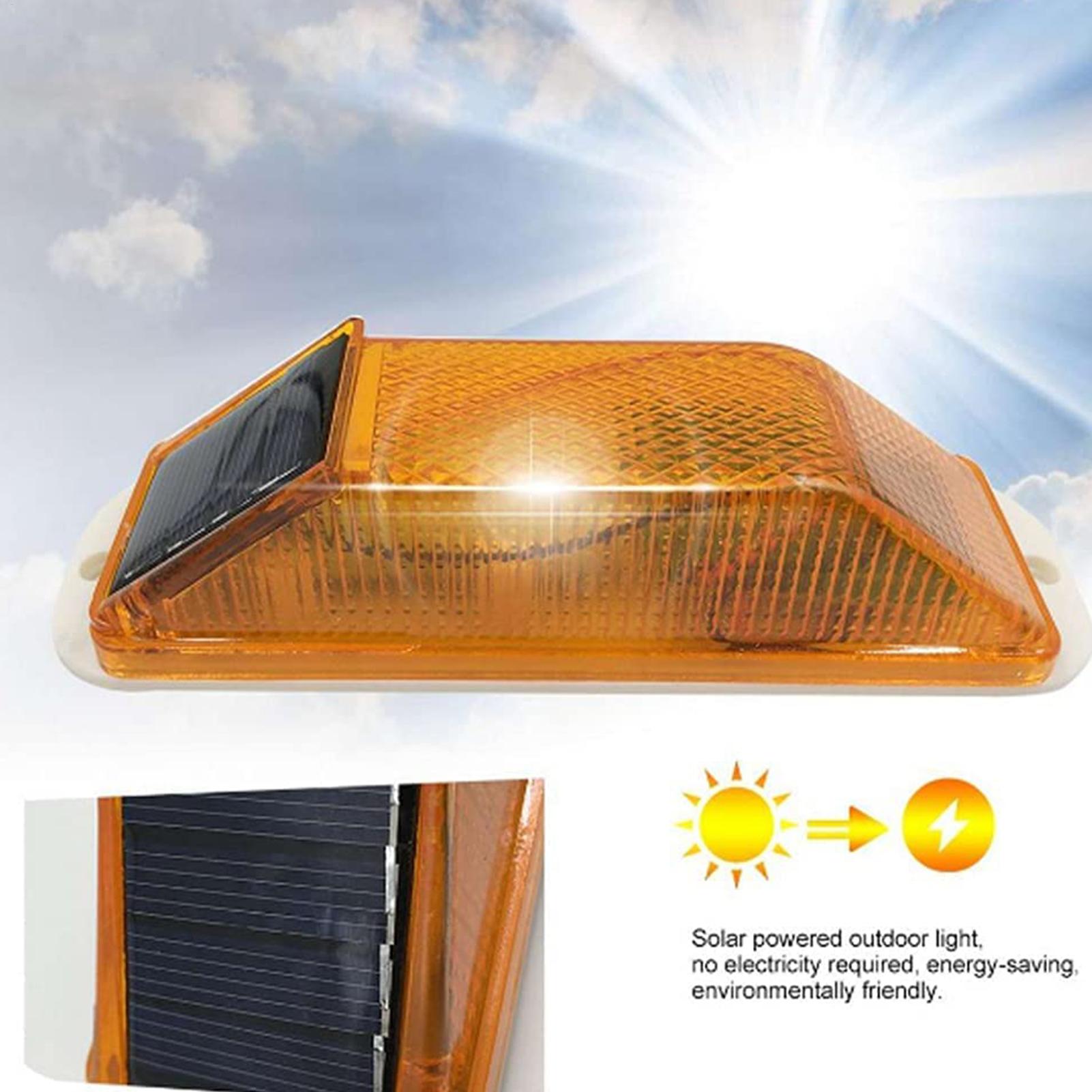 Car Accessories For Night Driving - Lámpara de Advertencia Estroboscópica Solar LED,