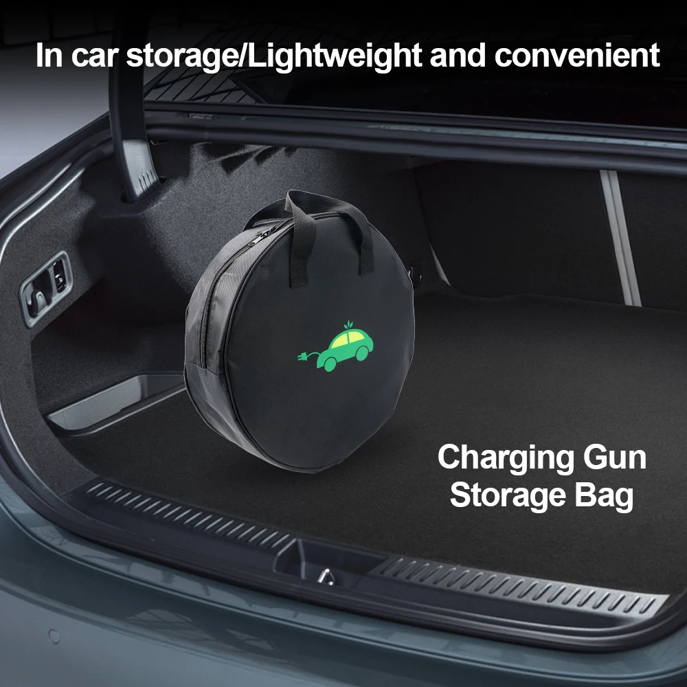Car Cable Organizer - Bolsa de Almacenamiento Redonda y Duradera