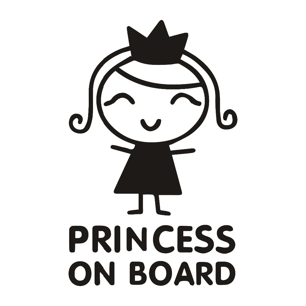 Car Accessories For Baby - Pegatinas de coche de princesa a