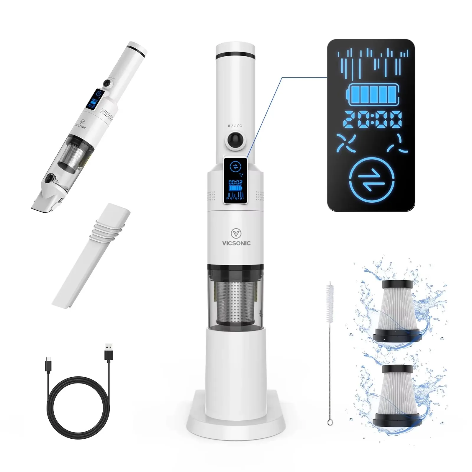 Car Vacuum Cleaner - Aspiradora Portátil para Auto NewH2 de