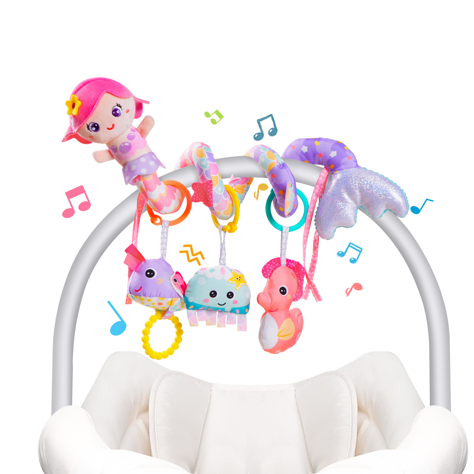 Car Accessories For Baby - Juguetes en Espiral para Asiento de