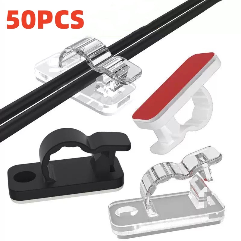 Car Cable Organizer - Clips para cables autoadhesivos, gestión de