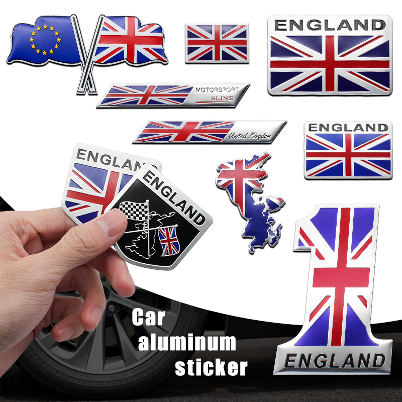 Car Accessories Uk - Emblema 3D de aluminio con mapa