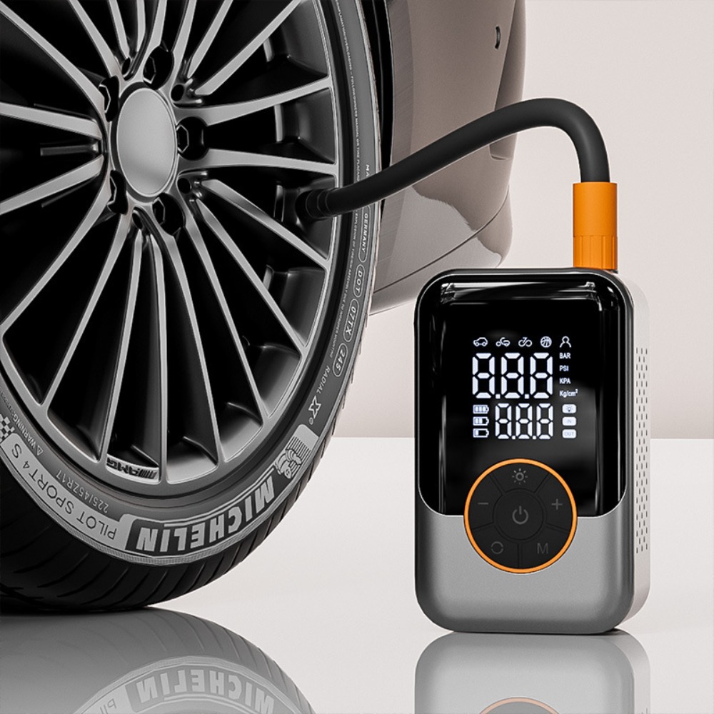 Car Portable Tire Inflator - Bomba de Aire Portátil Inalámbrica, Inflador