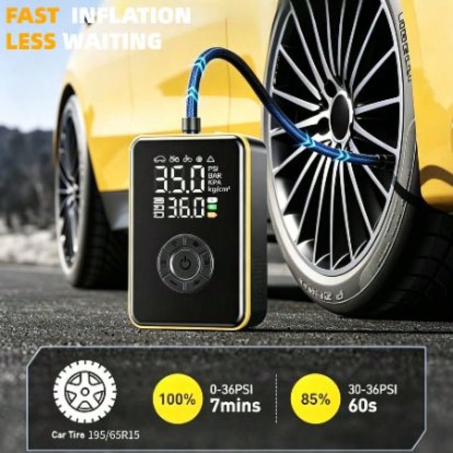 Inflador de Neumáticos, Compre - Car Portable Tire Inflator reseña y precio