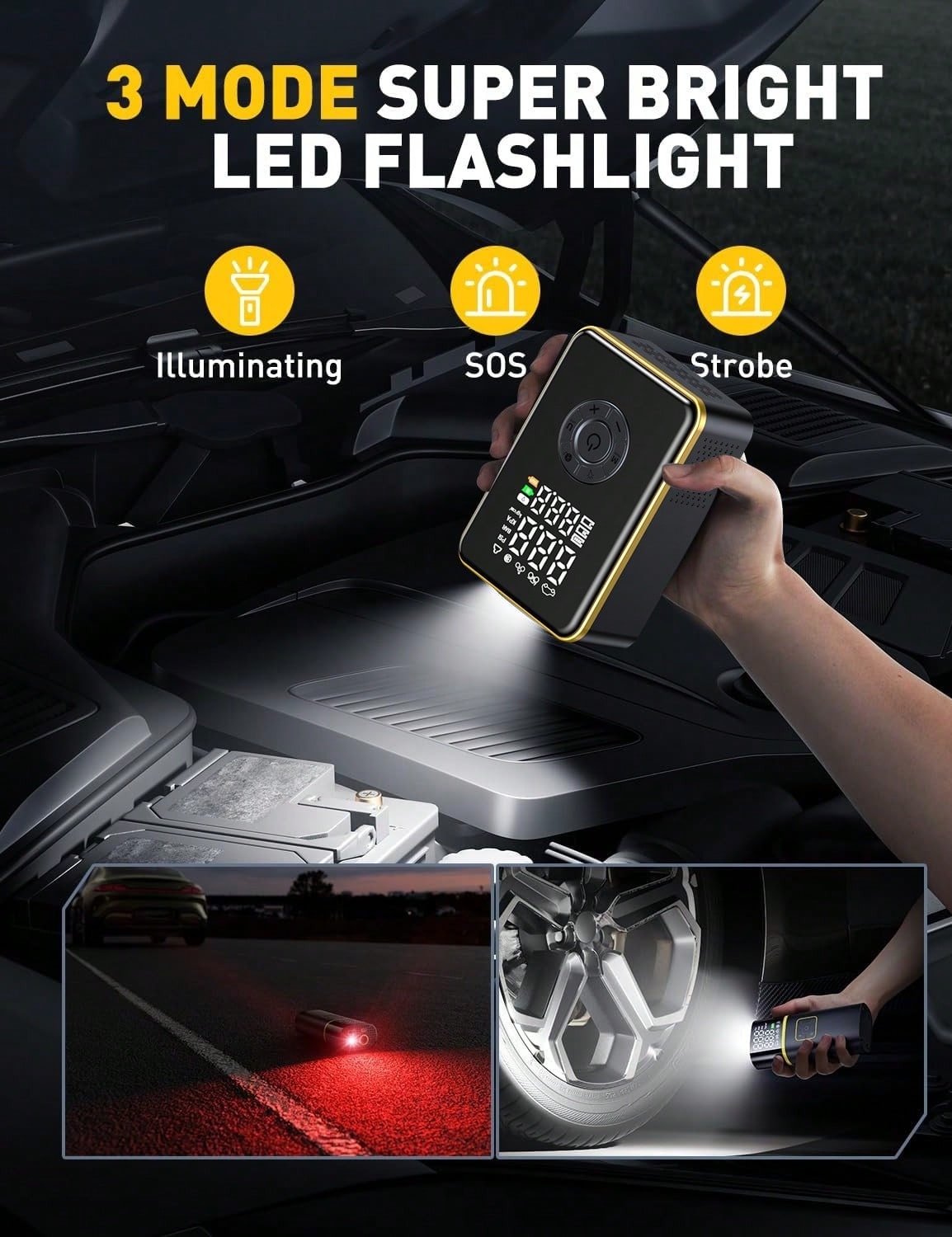Inflador de Neumáticos, Compre - Car Portable Tire Inflator reseña y precio