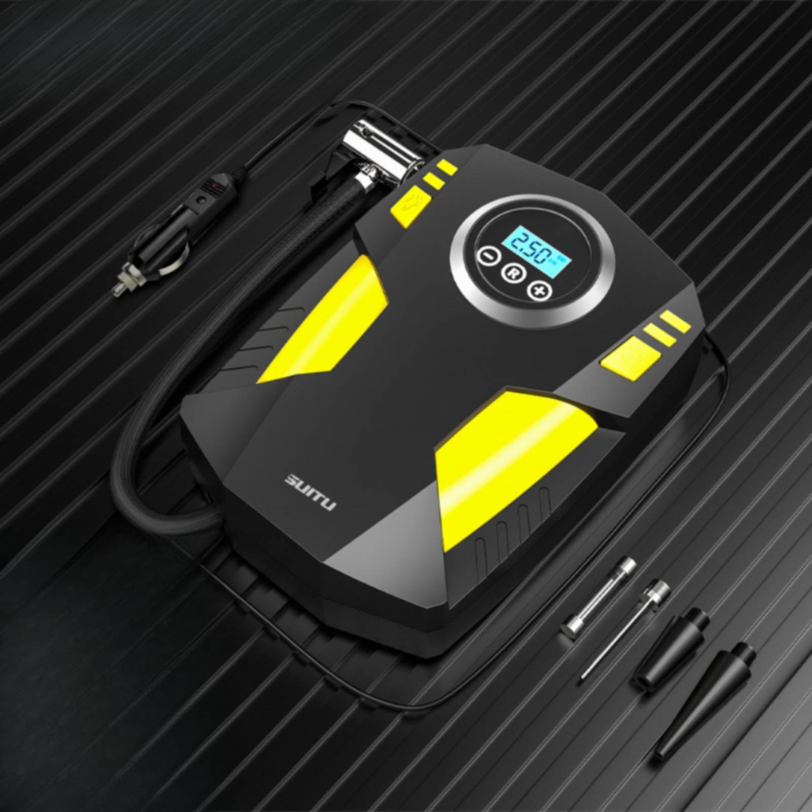 Compresor de Aire Portátil con - Car Portable Tire Inflator reseña y precio