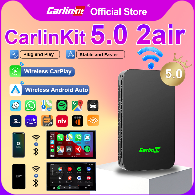 CarlinKit 5.0 Adaptador Inalám - Car Accessories Usa reseña y precio