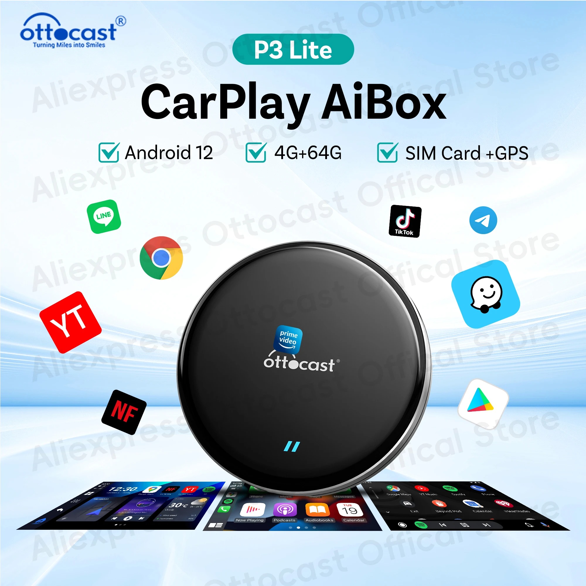 OTTOCAST nuevo P3 Lite OttoAiB - Car Accessories Youtube reseña y precio