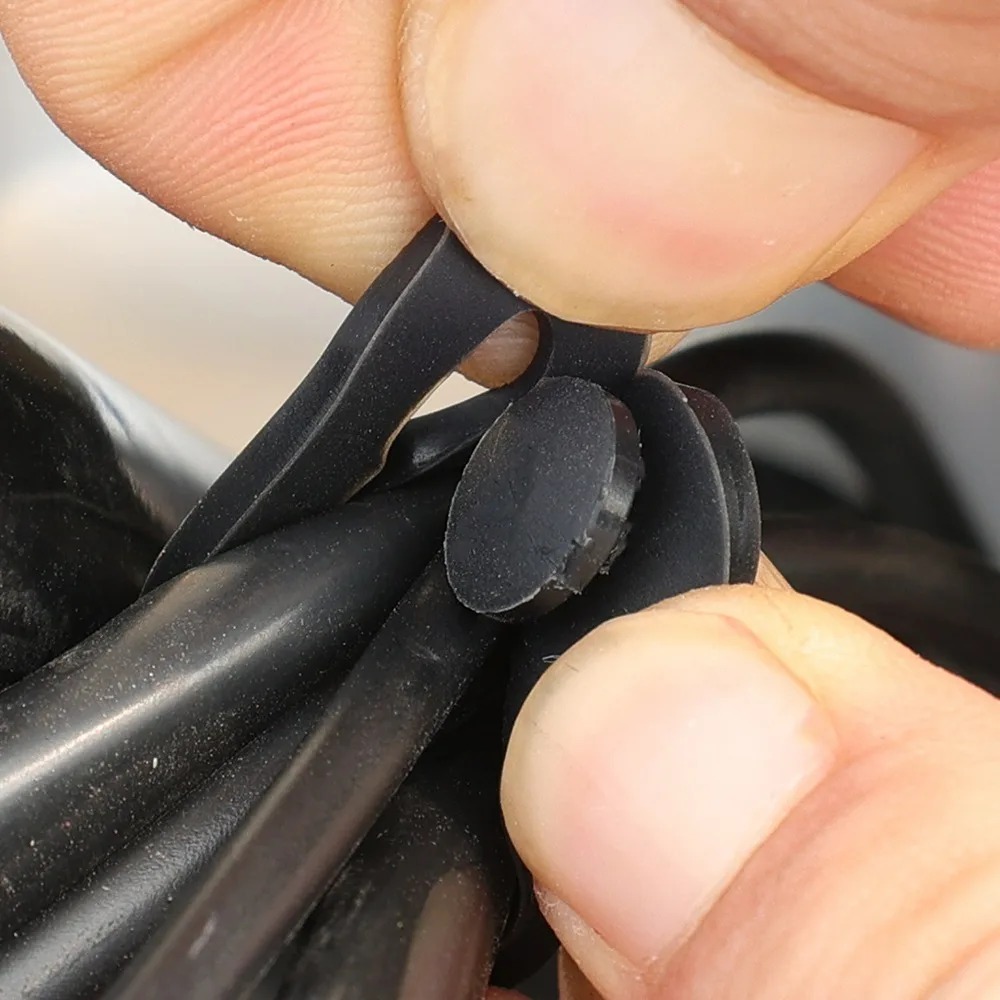 Correa de Cable de goma elásti - Car Cable Organizer reseña y precio