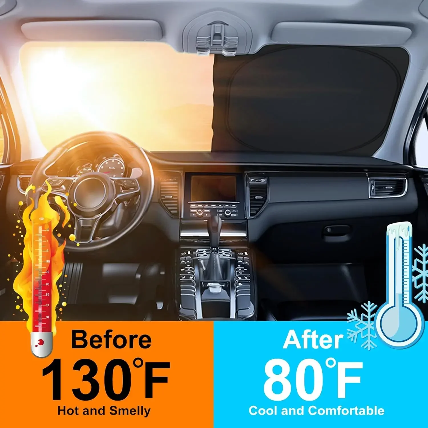 Parasol para Coche, Cubierta P - Car Accessories For Interior reseña y precio
