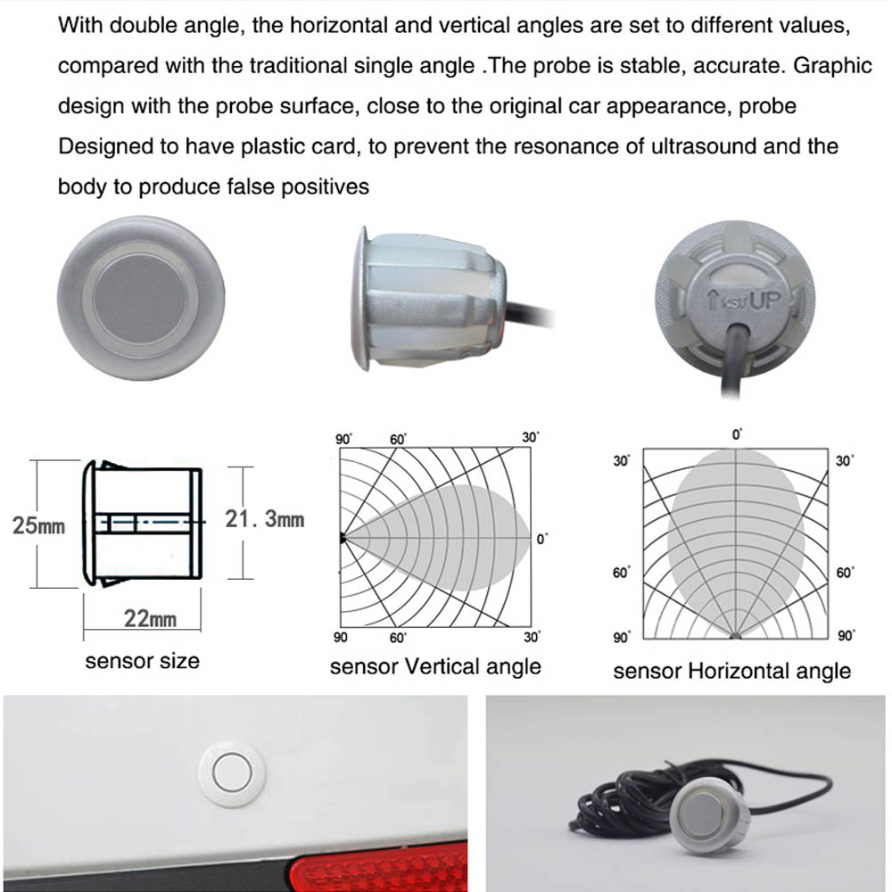 8 sensores de aparcamiento Par - Car Accessories Near Me reseña y precio