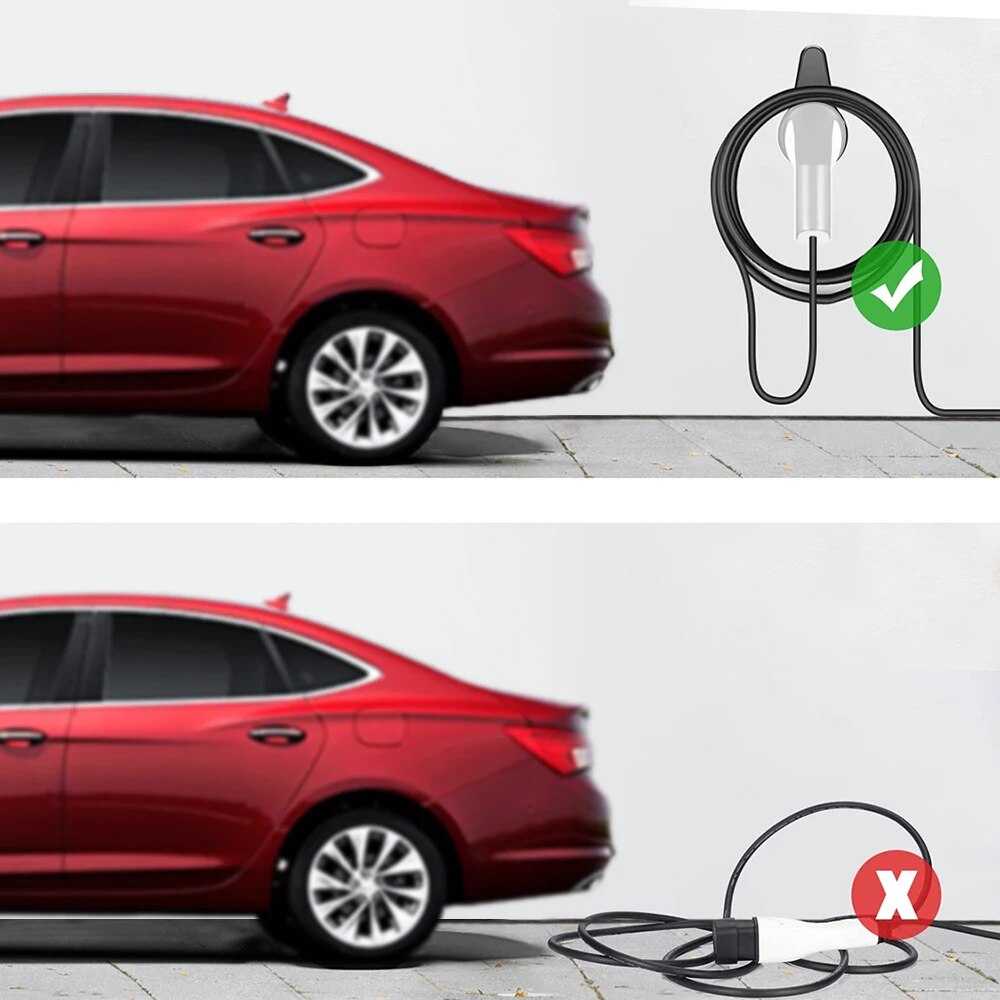 Soporte de cargador EV Tipo 1  - Car Cable Organizer reseña y precio
